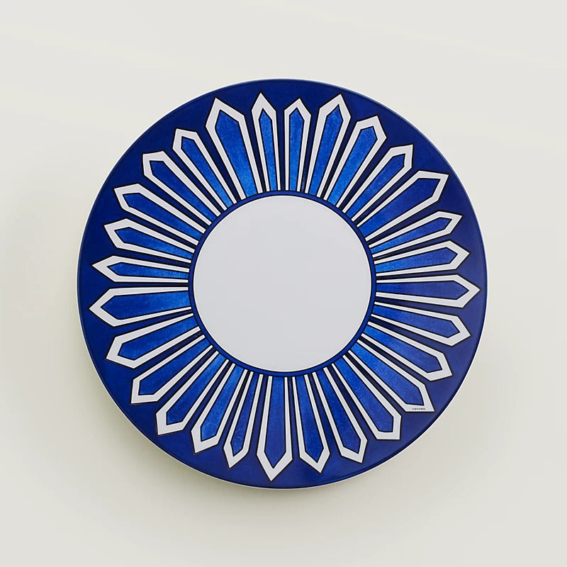 Cobalt Blue Geometric Plate