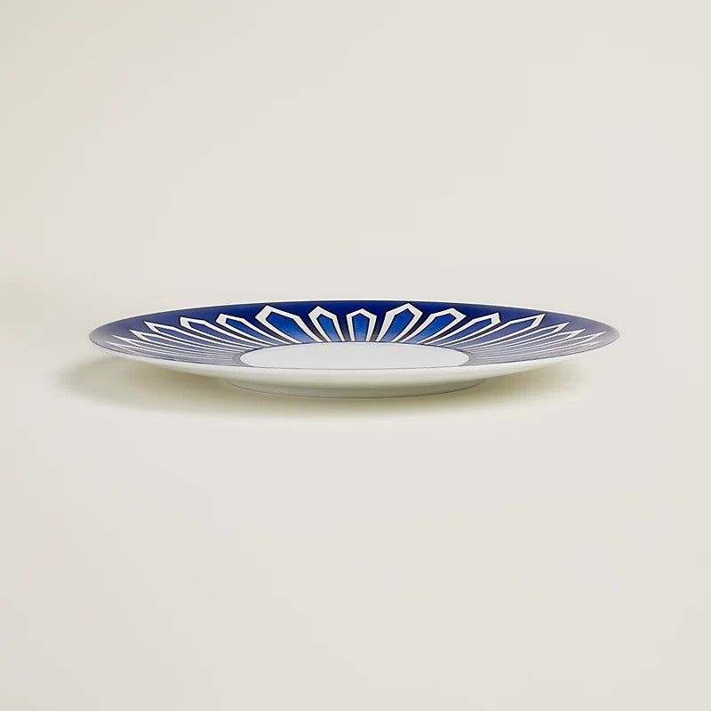 Cobalt Blue Geometric Plate