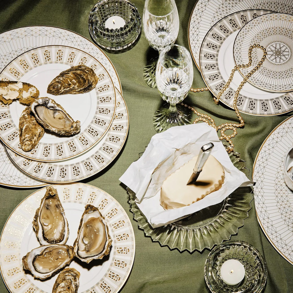 Geometric Porcelain Dinnerware Set