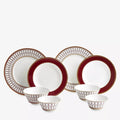 Red gold geometric set